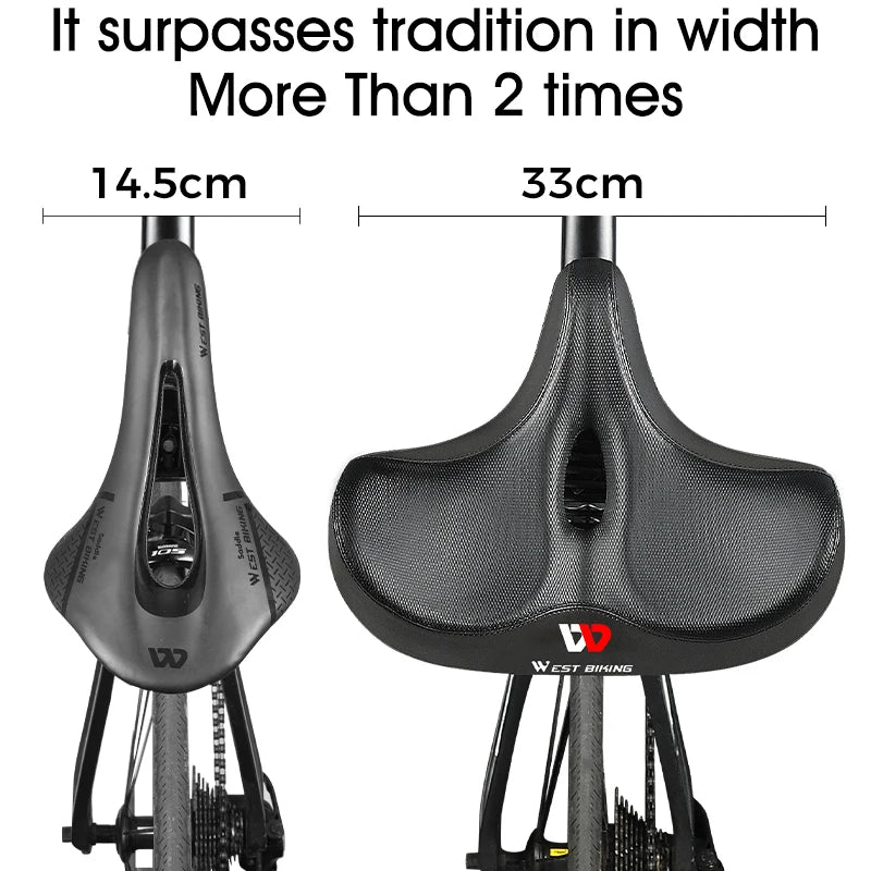 Ultra Comfort Bike Saddle with Ergonomic Padding and Airflow Design