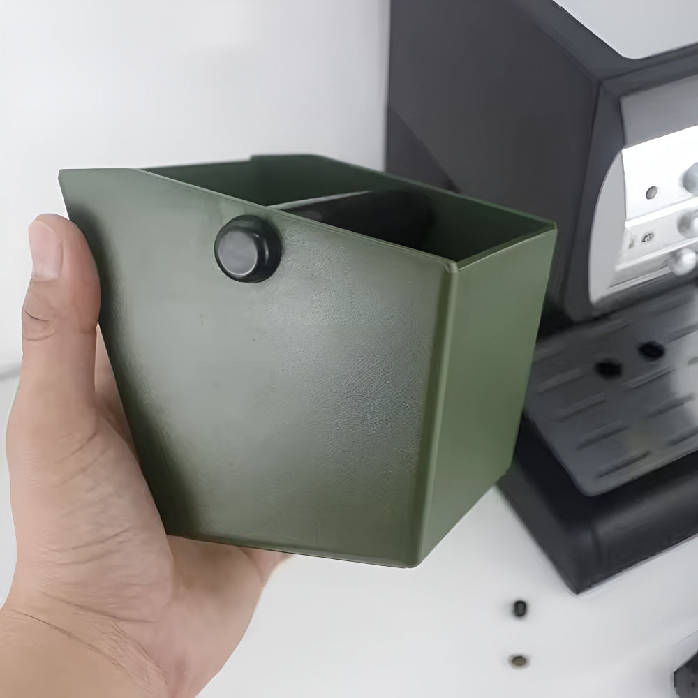 Espresso Knock Box | Non-Slip Coffee Grounds Bin & Dump Bucket