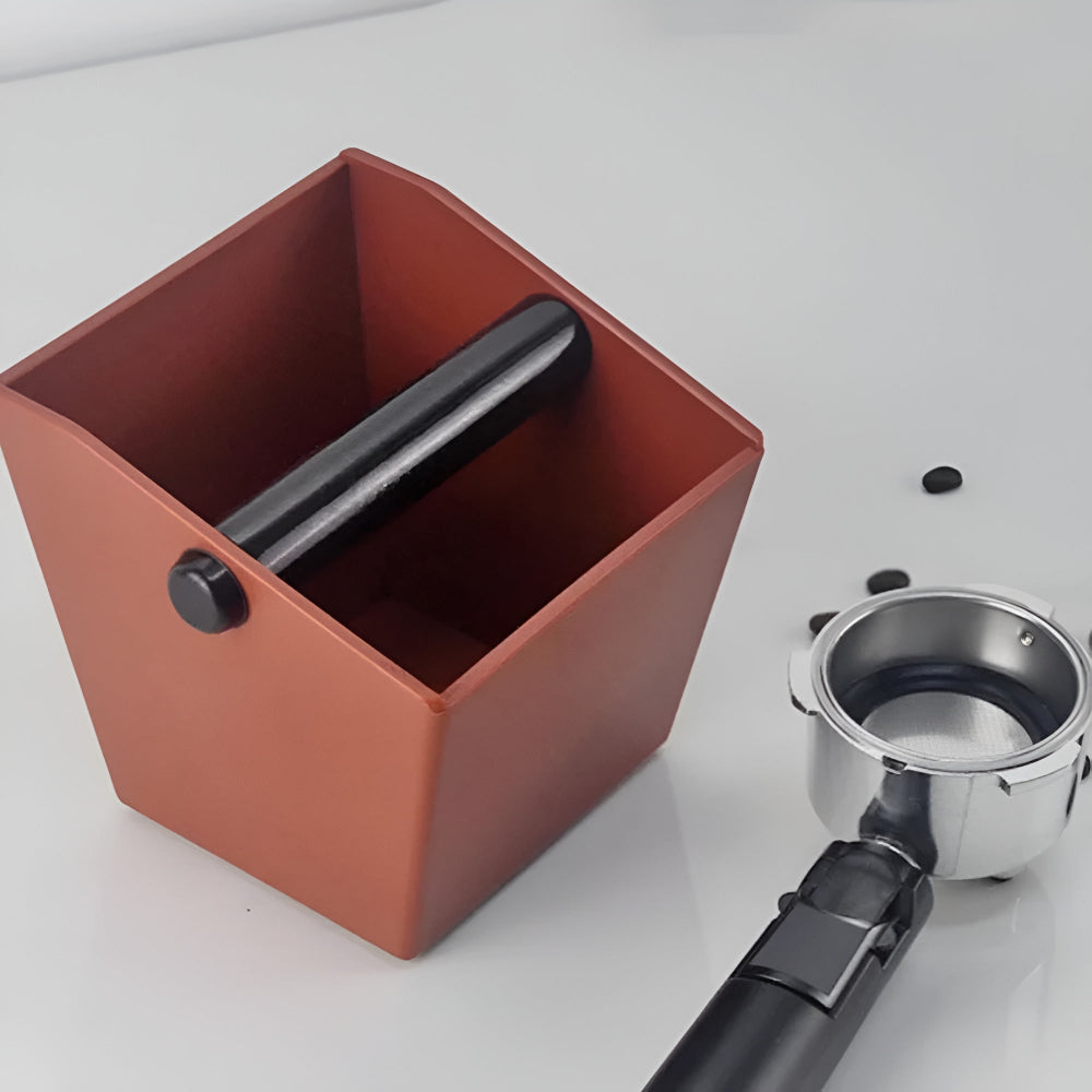 Espresso Knock Box | Non-Slip Coffee Grounds Bin & Dump Bucket