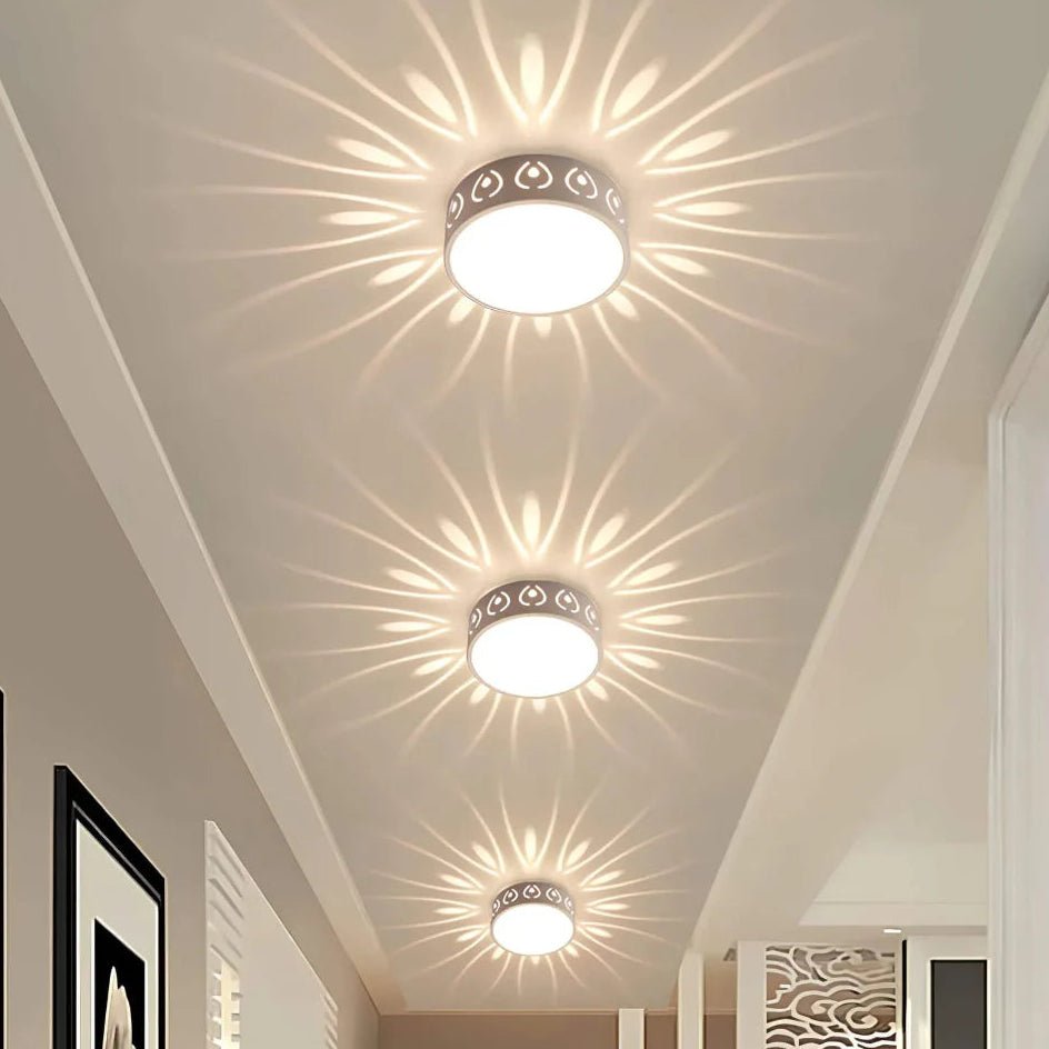 Ultra-Slim Flush Mount LED Ceiling Light - Modern Low-Profile Fixture for Hallways, Bedrooms and Kitchens