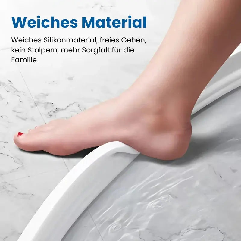 Flexible Silicone Shower Water Barrier – Self-Adhesive Bathroom Threshold Strip for Wet-Dry Separation