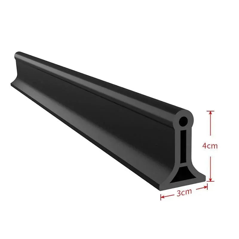 Flexible Silicone Shower Water Barrier – Self-Adhesive Bathroom Threshold Strip for Wet-Dry Separation