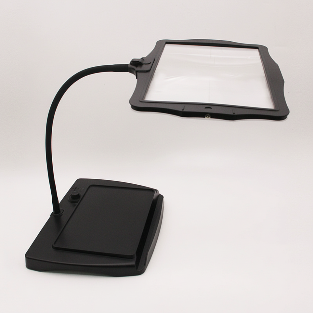 LED Floor Lamp with 3X Magnifying Glass for Reading and Crafts