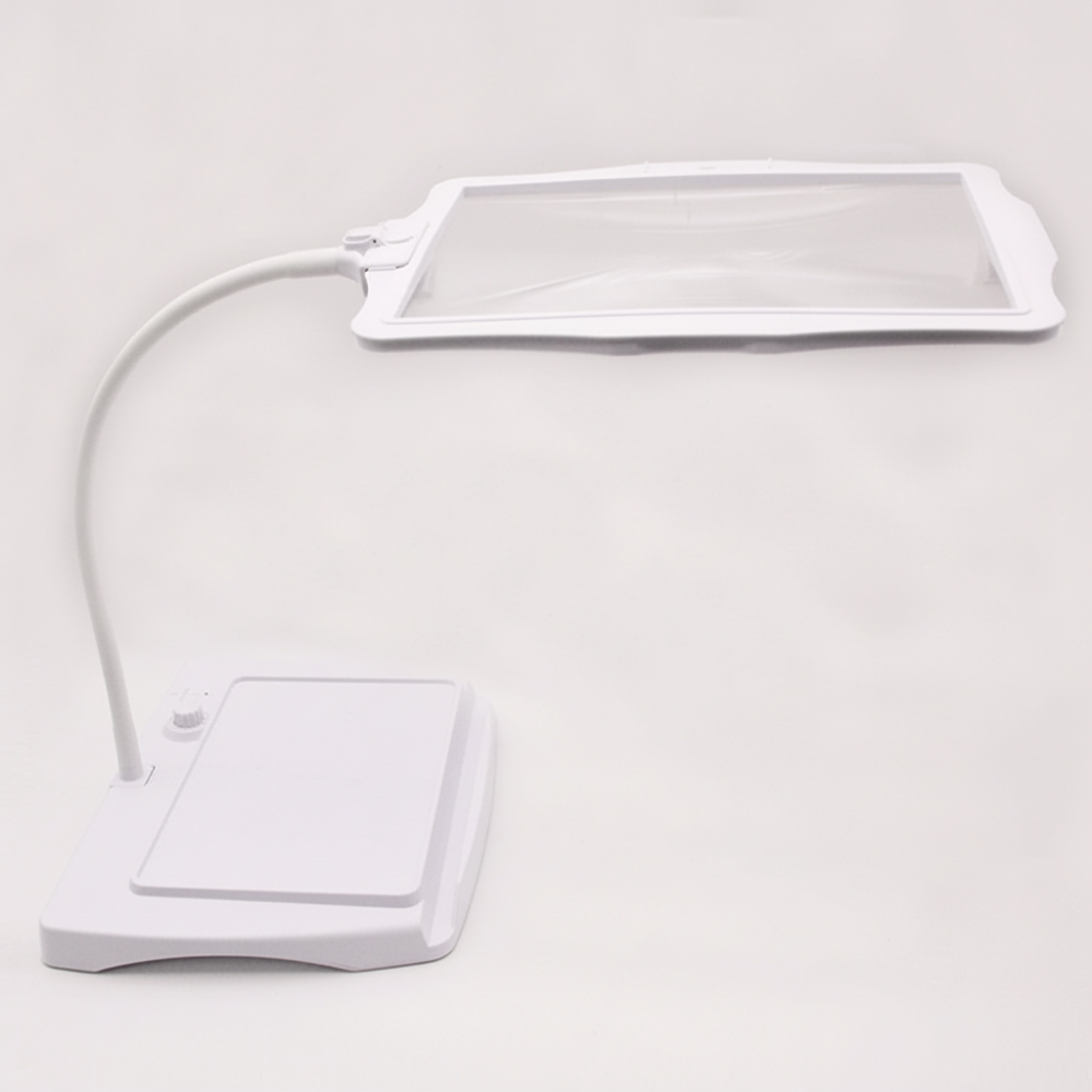 LED Floor Lamp with 3X Magnifying Glass for Reading and Crafts