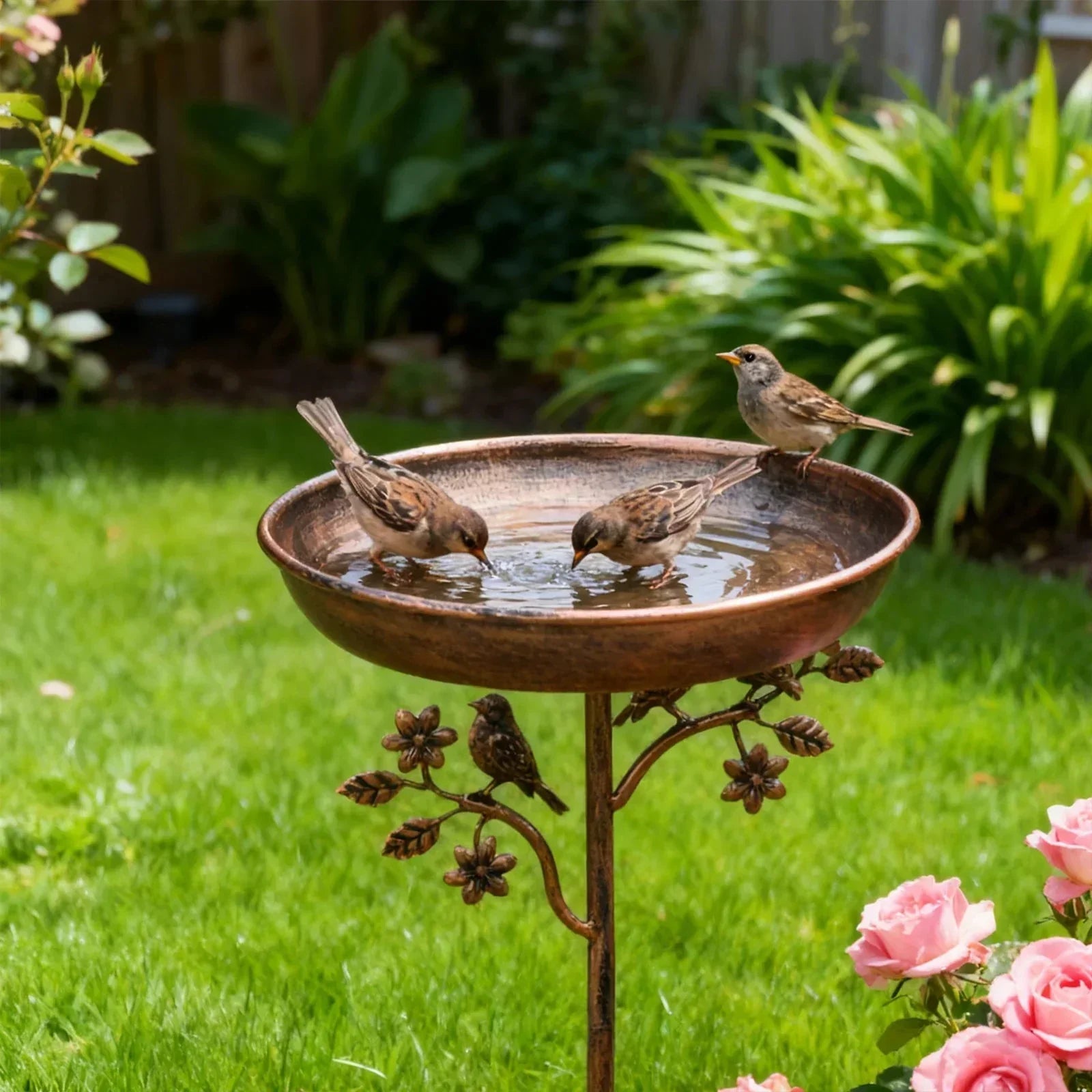 Durable Decorative Bird Bath – Charming Garden Spaces
