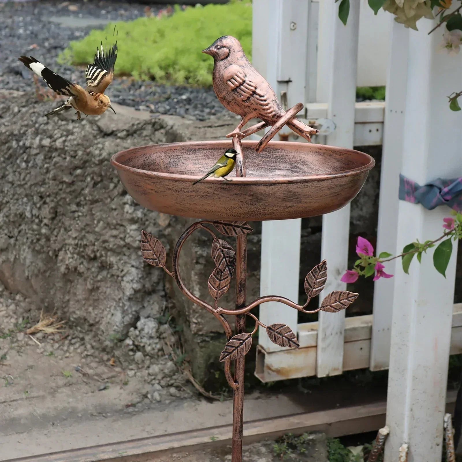 Durable Decorative Bird Bath – Charming Garden Spaces