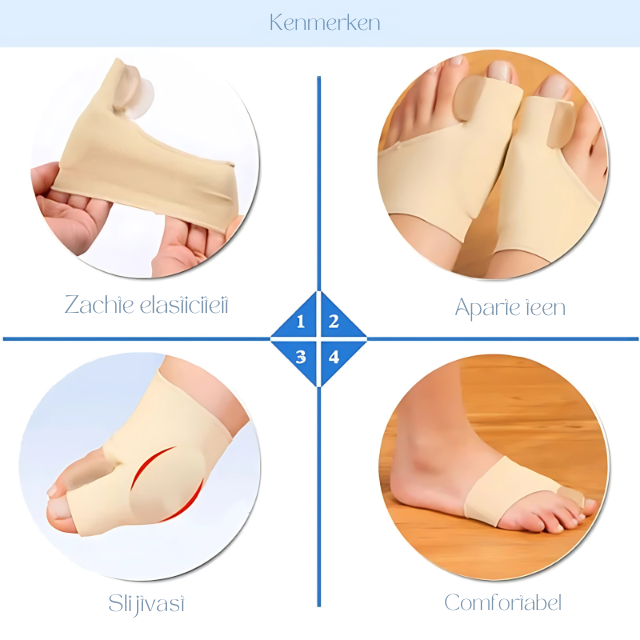 OrthoEase | Comfortable Gel Bunion Corrector with Soft Supportive Cushioning