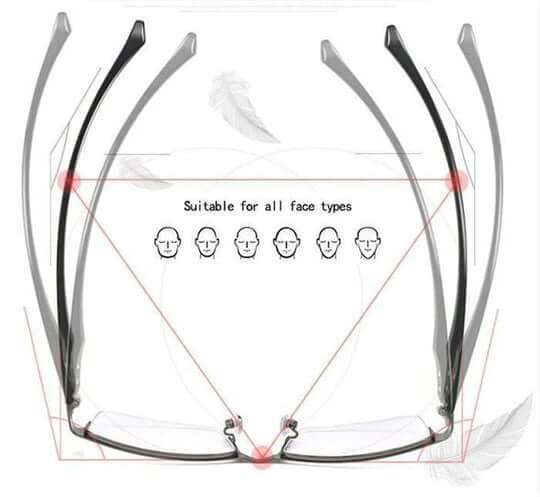 German Progressive Glasses - Multi-Focus with Photochromic & Blue Light Protection
