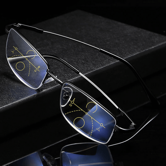 German Progressive Glasses - Multi-Focus with Photochromic & Blue Light Protection