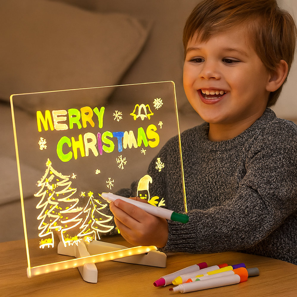 LED Kids Drawing Board for Creative Holiday and Educational Fun