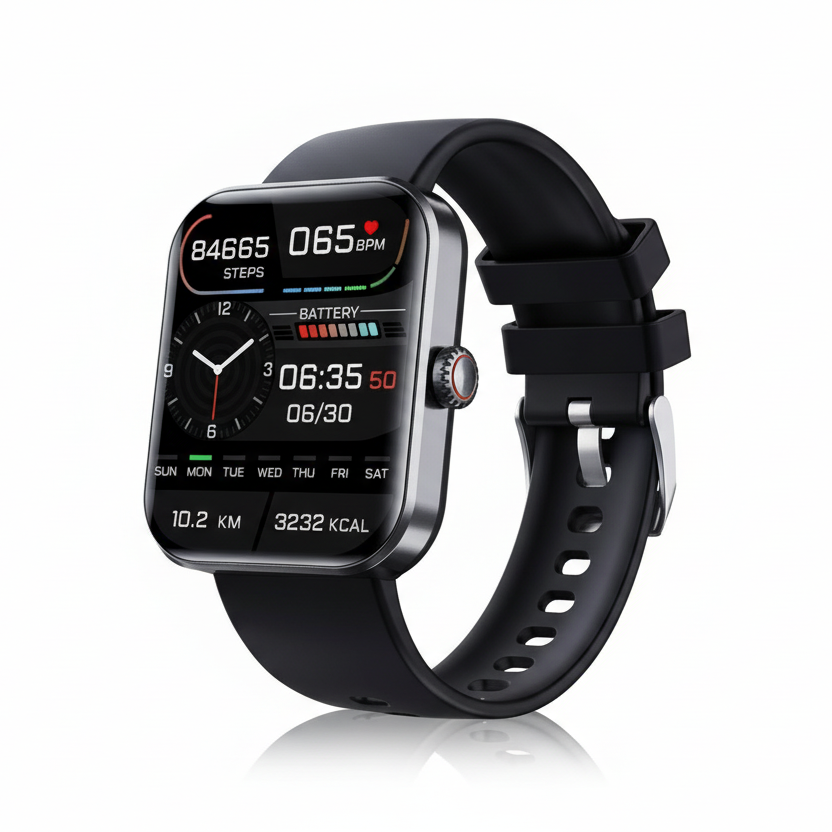 Smart Health Watch for Wellness and Activity Tracking - Multifunction Fitness Smartwatch for Daily Wear