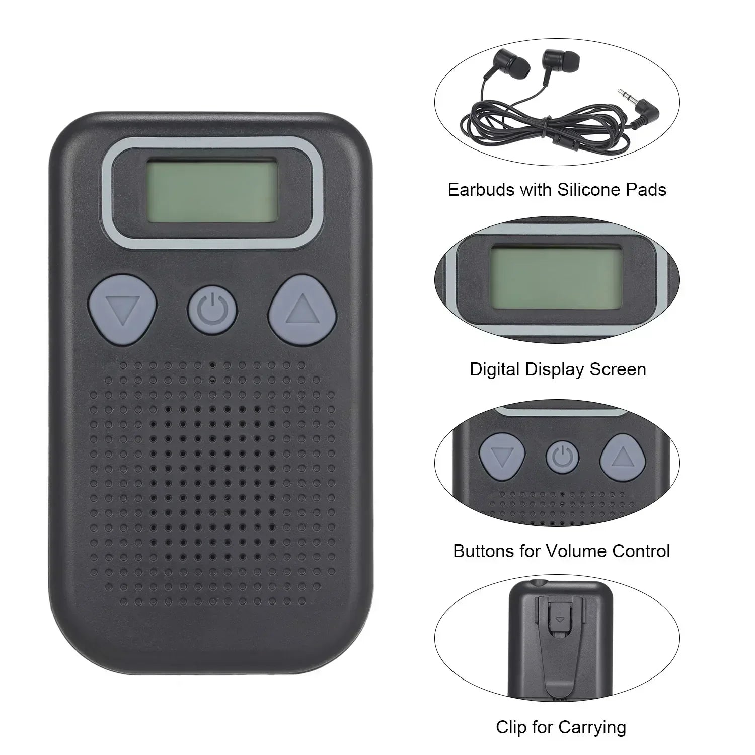 Battery Powered In Ear Hearing Enhancement and Sound Amplifier for Seniors