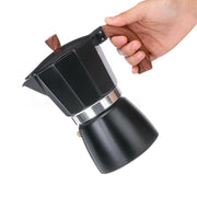 Italian-Style Stovetop Espresso Maker – Classic Aluminum Moka Pot with Milk Frother & Drip Tray