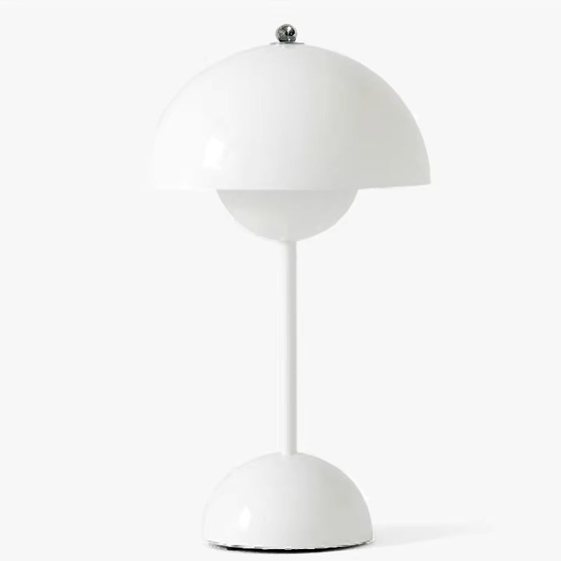 Rechargeable LED Mushroom Table Lamp with Portable Flowerpot Design