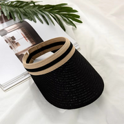 Wide-Brim UV Protection Sun Visor Hat – Foldable Adjustable Summer Sun Hat for Beach, Golf & Outdoor Days