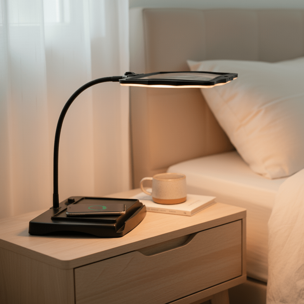 Smart 3X LED Table Magnifier – Flexible Gooseneck for Precision Work, Reading, and Detailed Crafting Tasks