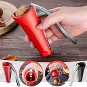 Ergonomic Handheld Nutcracker for Kitchen Use – Durable One-Hand Nut Cracker for Walnuts, Hazelnuts & Snacks