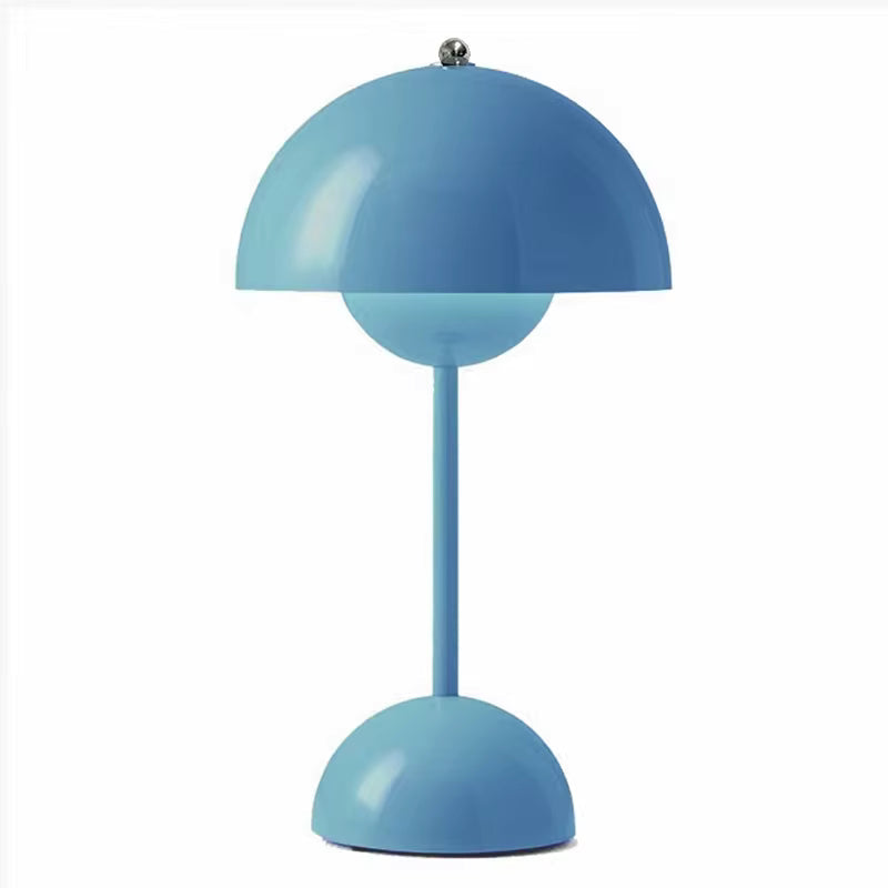 Rechargeable LED Mushroom Table Lamp with Portable Flowerpot Design