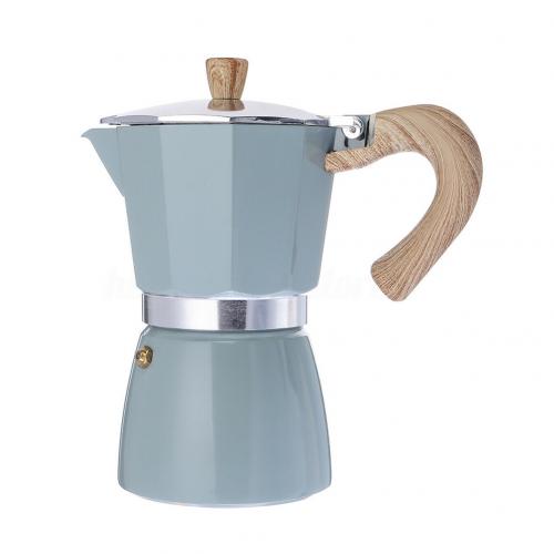 Italian-Style Stovetop Espresso Maker – Classic Aluminum Moka Pot with Milk Frother & Drip Tray
