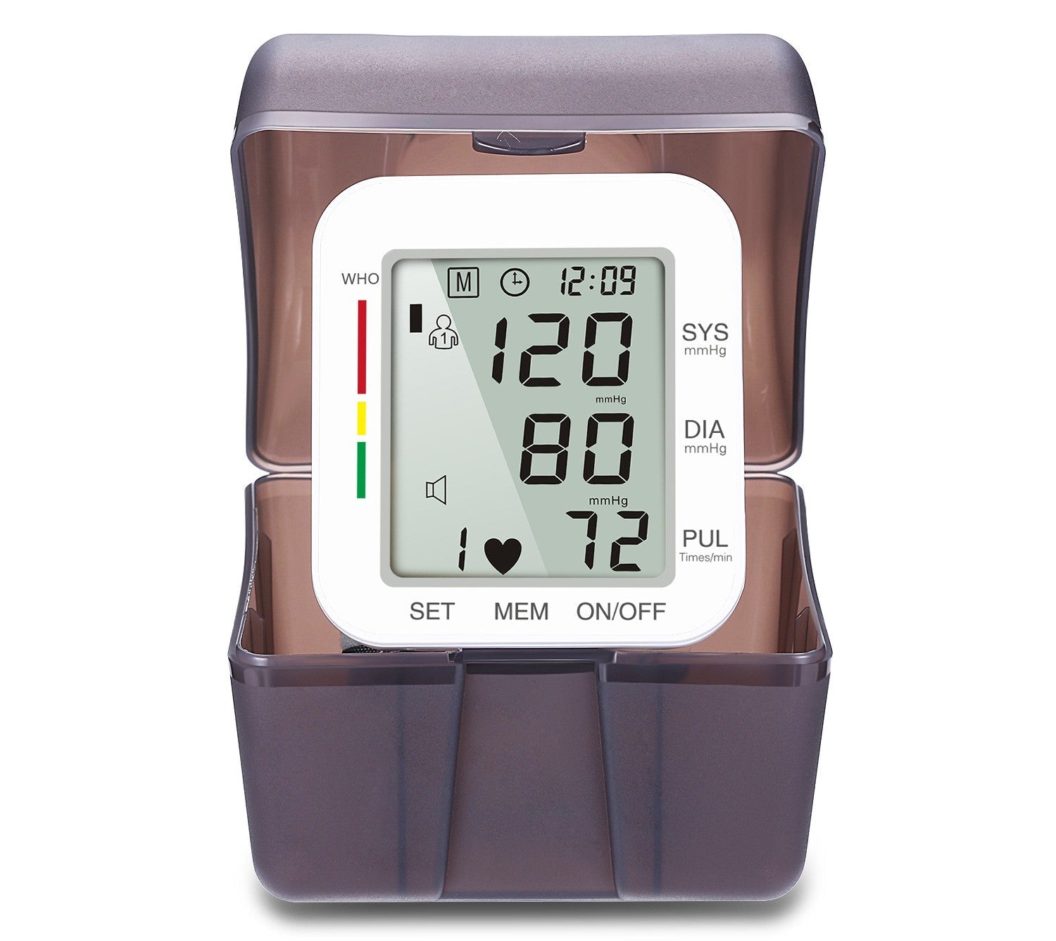 HealthGuard Digital Wrist Blood Pressure Monitor with Voice Announcement – Dual-User Memory Home Tracker