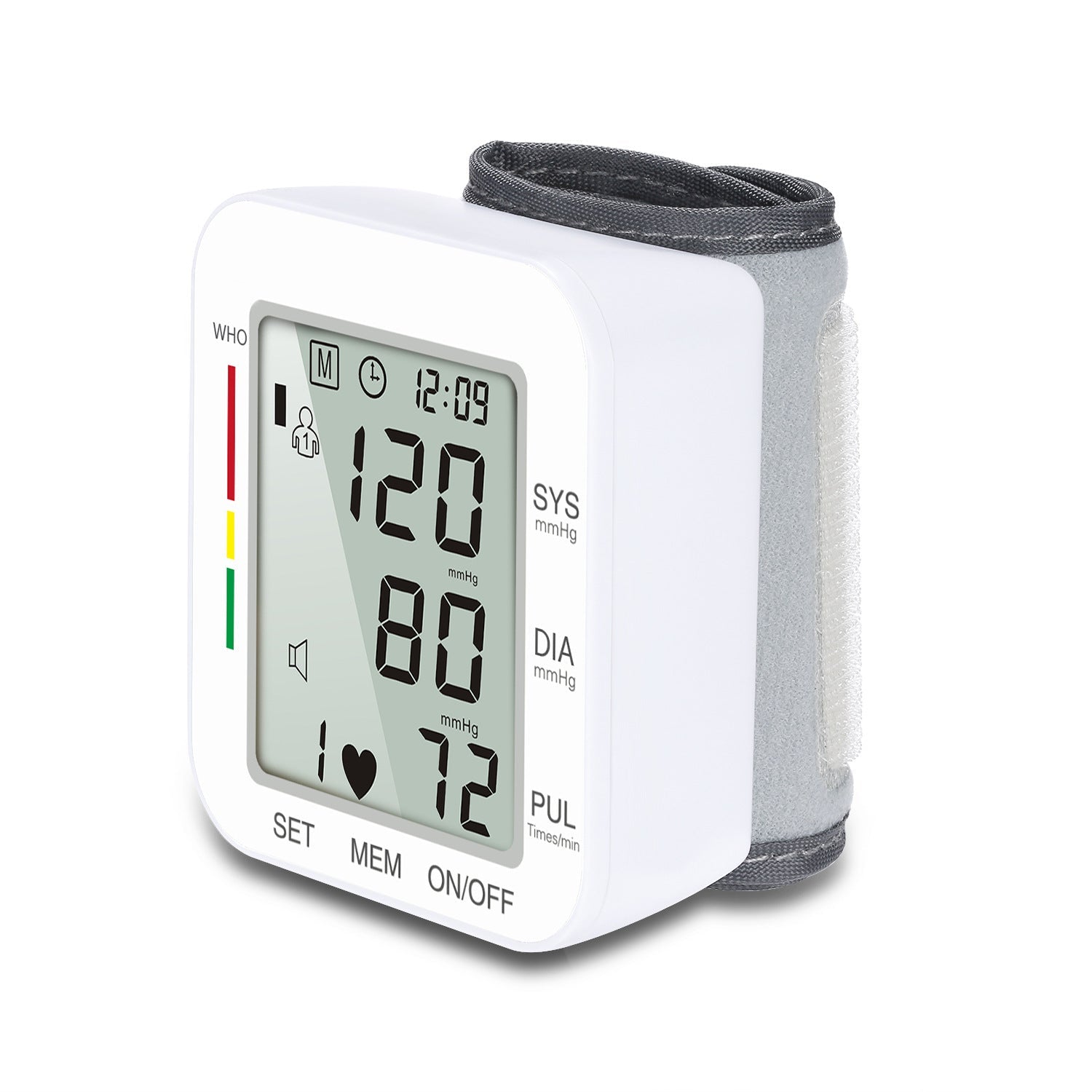 HealthGuard Digital Wrist Blood Pressure Monitor with Voice Announcement – Dual-User Memory Home Tracker