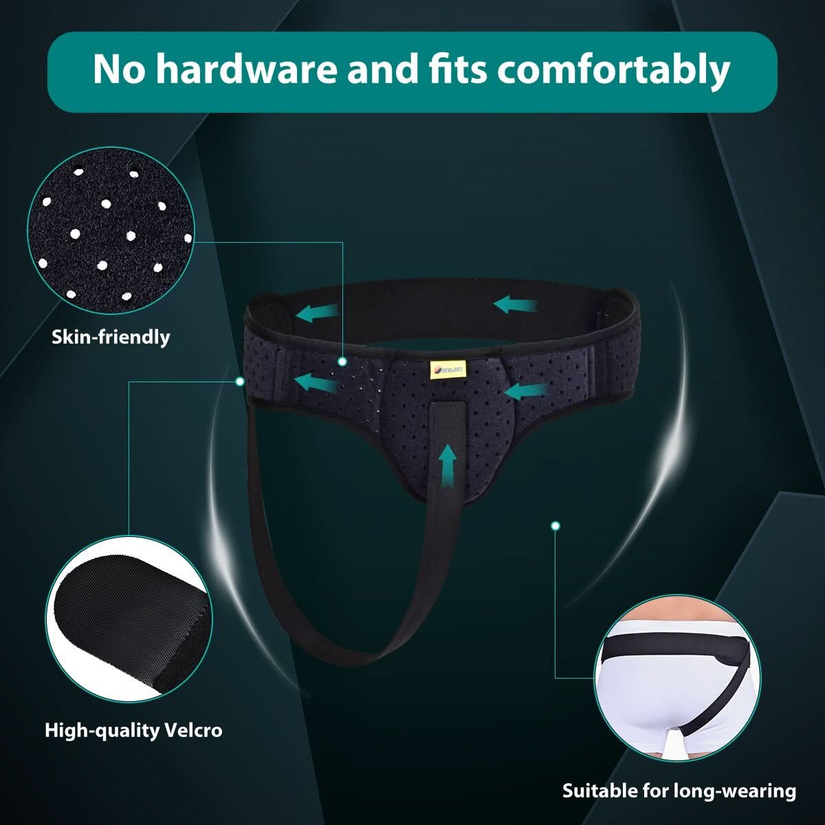 Groin Hernia Support Belt | Inguinal Truss & Pain Relief Brace