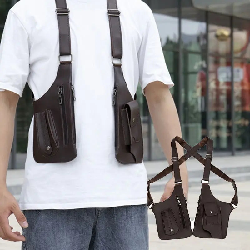 Anti-Theft Men's Crossbody Shoulder Bag – Water-Resistant Tactical Sling with Multiple Compartments