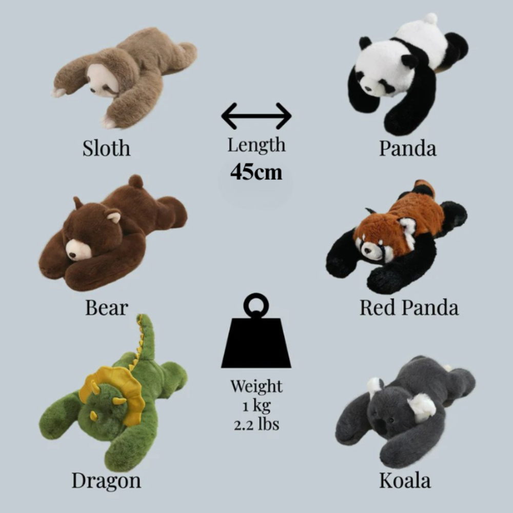 CuddleSoft | Adorable Plush Animal Hugging Pillow Toy