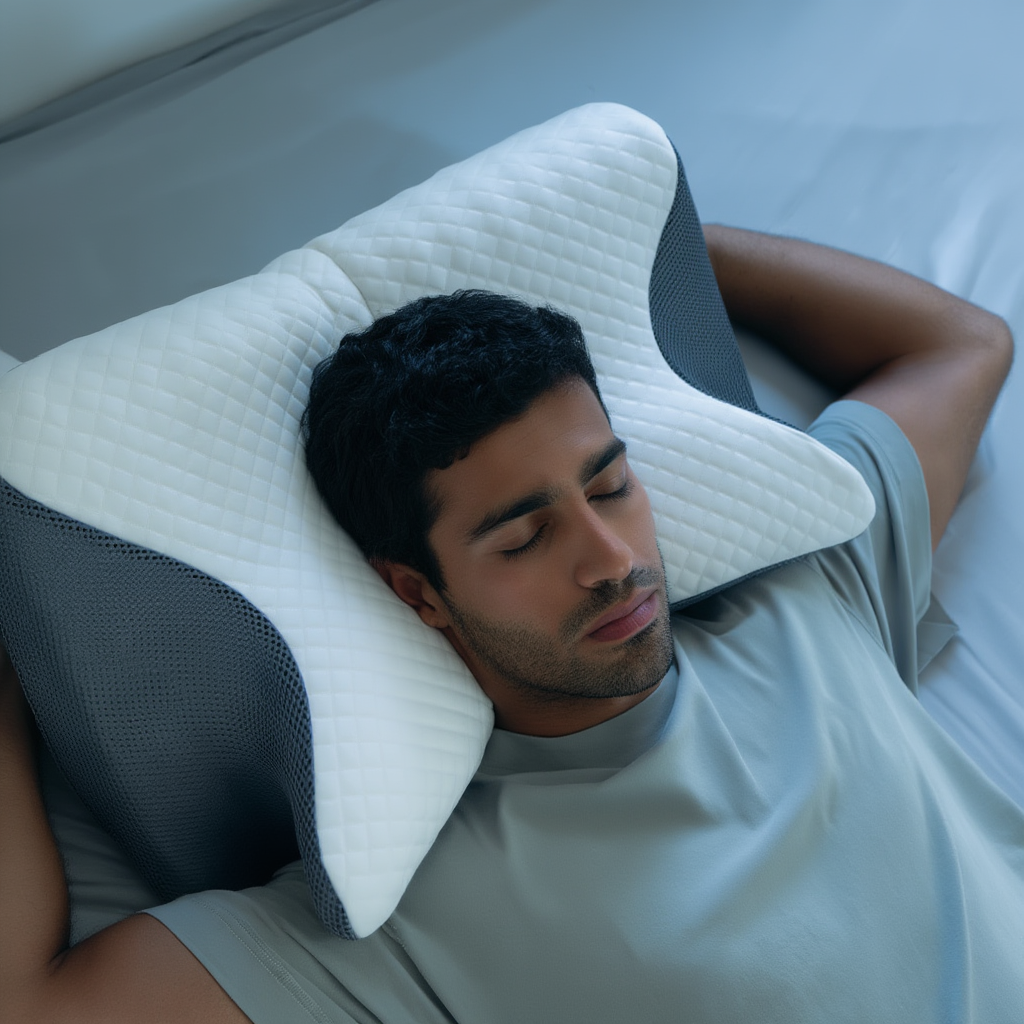 Orthopedic Contour Memory Foam Pillow | Cervical Neck Support