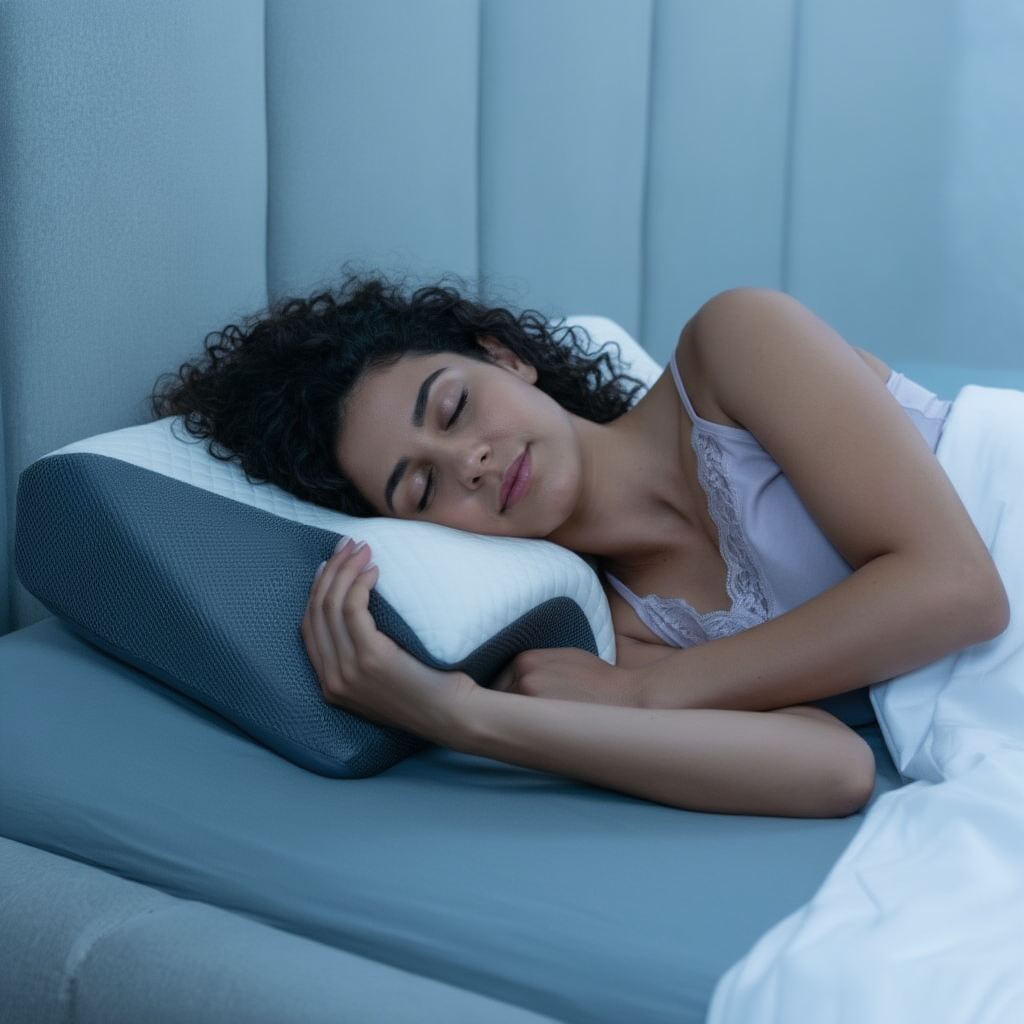 Orthopedic Contour Memory Foam Pillow | Cervical Neck Support