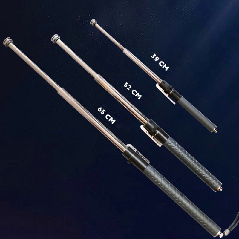 Telescopic Self-Defense Walking Stick | One-Click, Durable Safety Aid