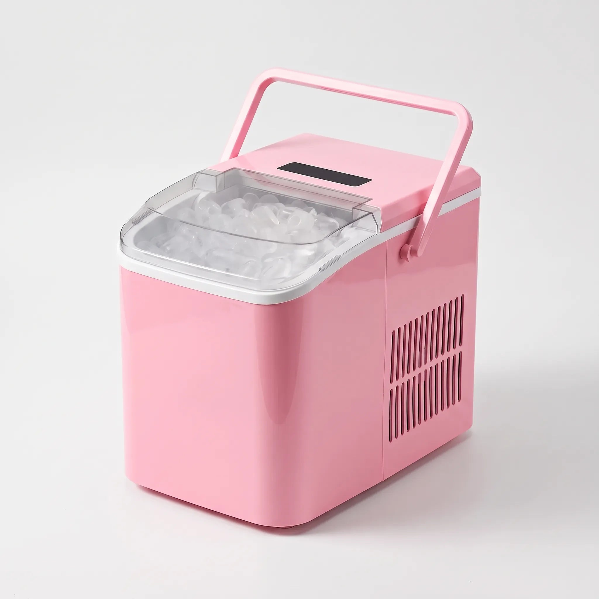 Ice basket and viewing window of the ice maker