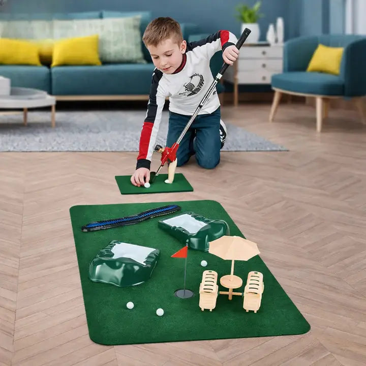 Indoor Mini Golf Set for Home & Office | Portable Putting Game Kit