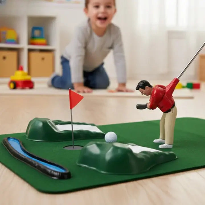Indoor Mini Golf Set for Home & Office | Portable Putting Game Kit