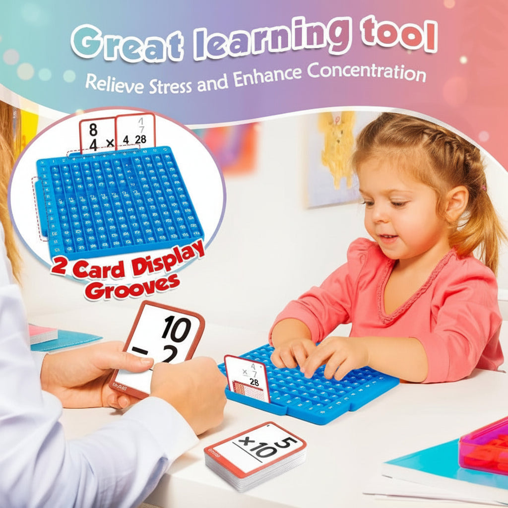 Interactive Math Learning Toy Set with Silicone Board & Flashcards – Fun Skill-Building Game for Kids