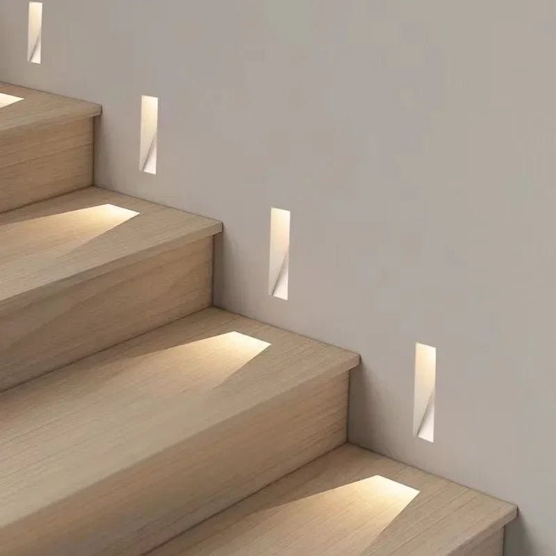 Recessed LED Stair Light with Motion Sensor for Modern Step Lighting 110-240V