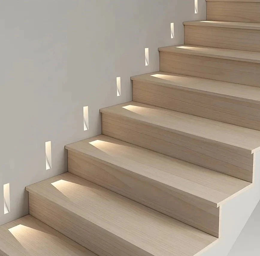 Recessed LED Stair Light with Motion Sensor for Modern Step Lighting 110-240V
