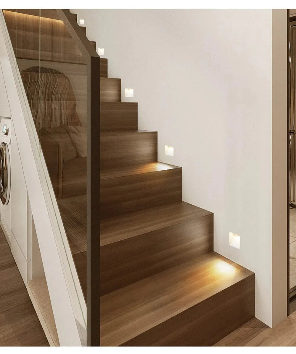Recessed LED Stair Light with Motion Sensor for Modern Step Lighting 110-240V