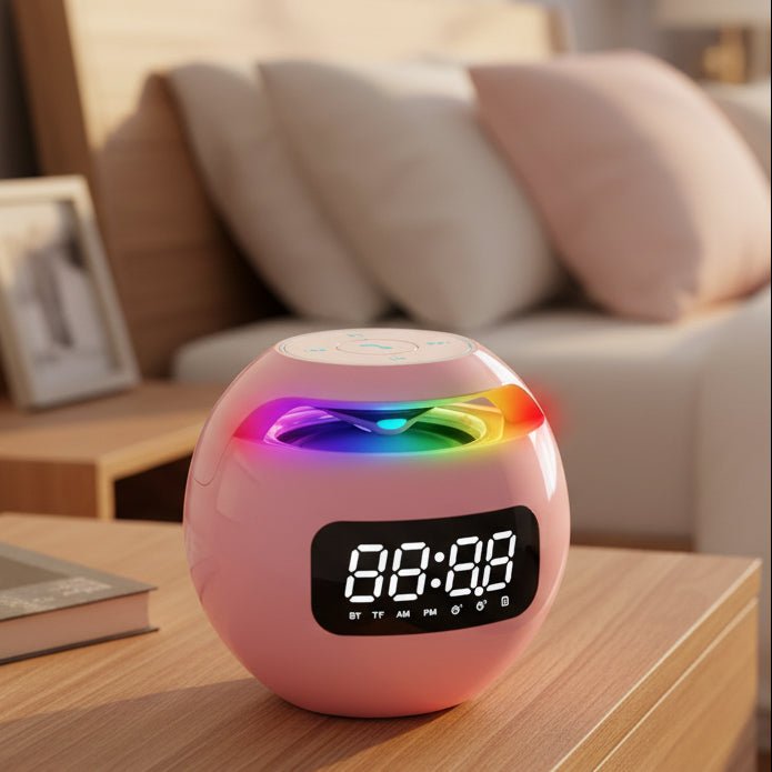 Modern Digital Alarm Clock – Wake-up Light, Bluetooth Speaker, and Ambient Lighting for a Calm and Modern Morning Routine