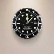 LumaCore Stainless Steel Wall Clock with Luminous Hands – Silent Quartz Modern Clock for Living Room & Office