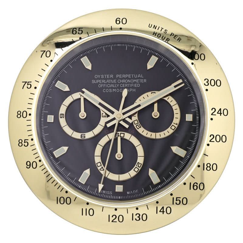 LumaCore Stainless Steel Wall Clock with Luminous Hands – Silent Quartz Modern Clock for Living Room & Office