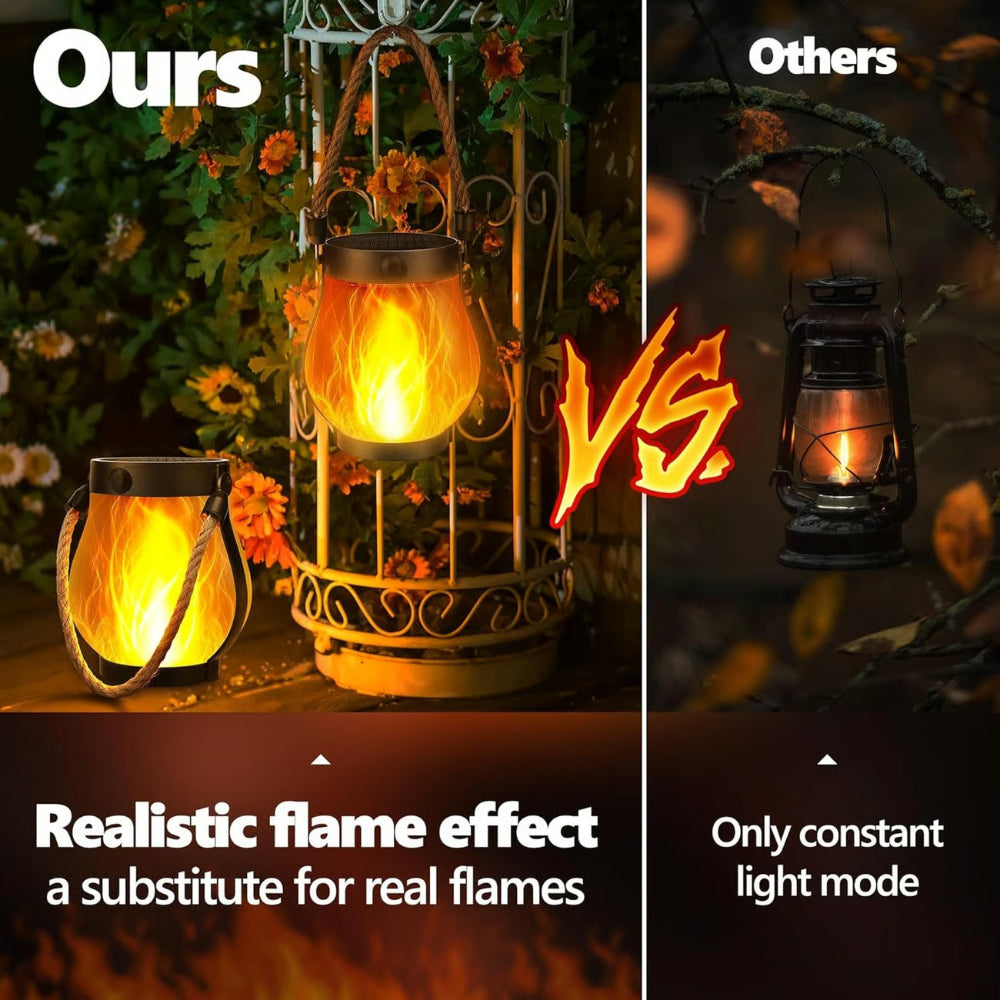 LucasGlow | Outdoor Waterproof Solar Lantern Light for Decorative Ambiance
