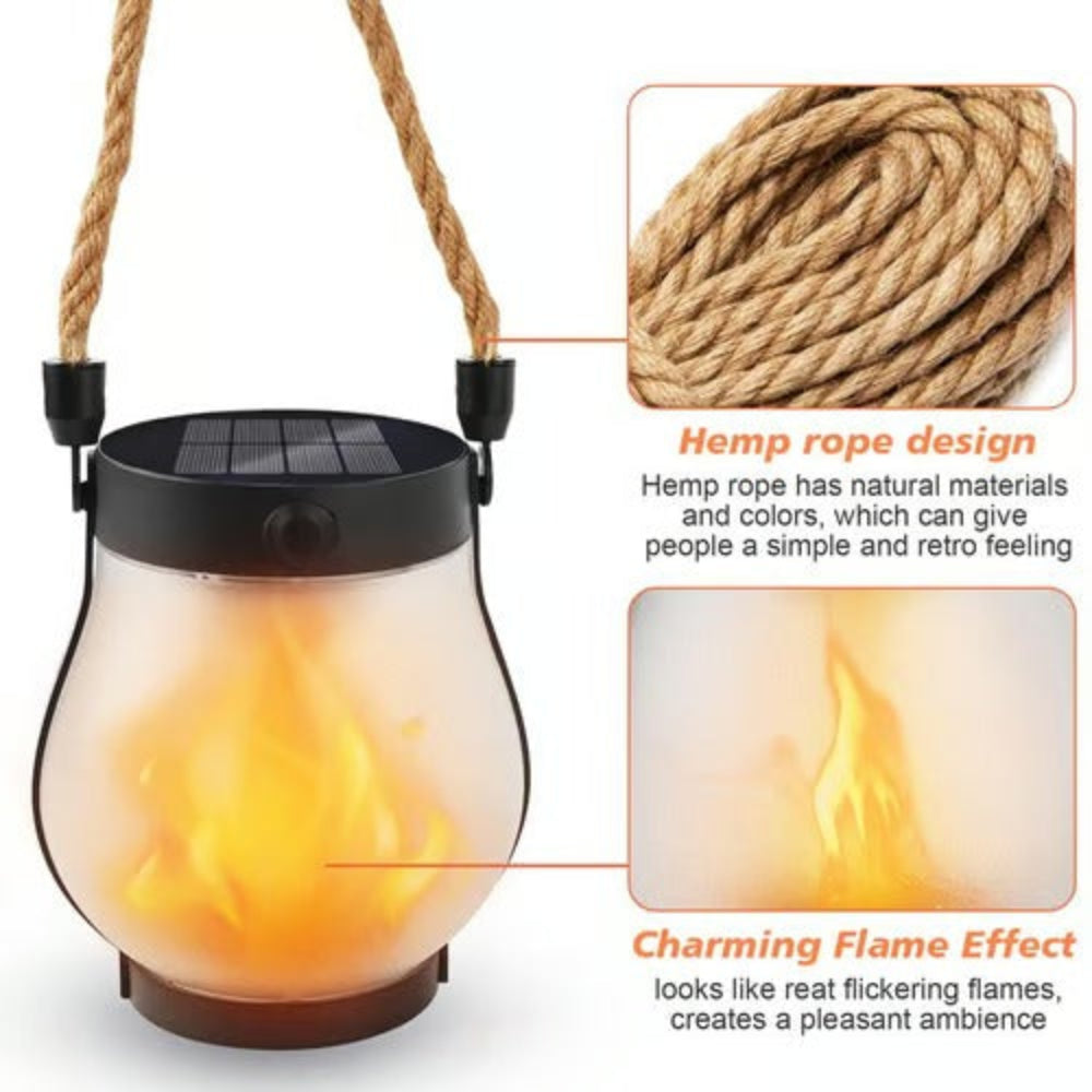 LucasGlow | Outdoor Waterproof Solar Lantern Light for Decorative Ambiance