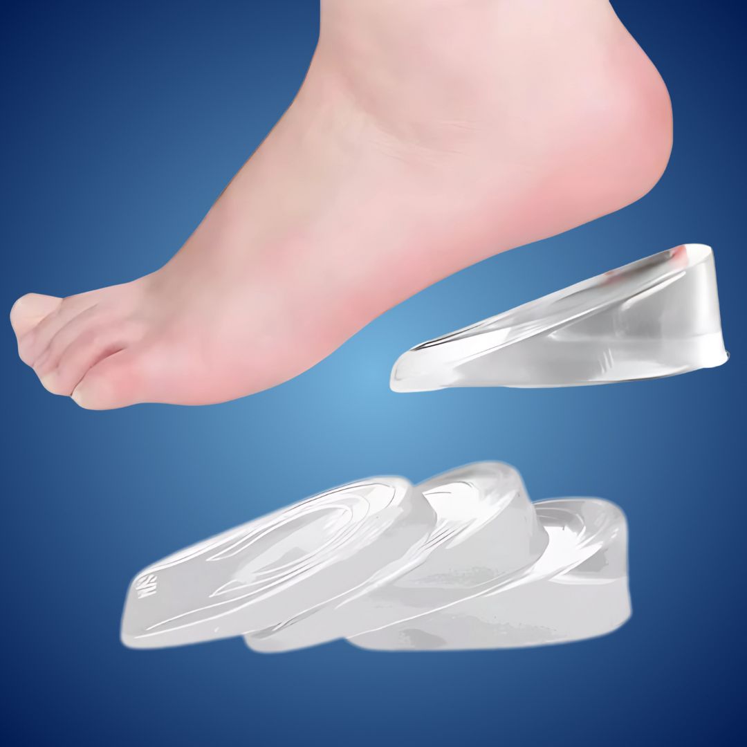 Silicone Gel Heel Lifts | Height Increase Insoles & Plantar Fasciitis Cups