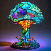 Wireless Glass Table Lamp with Soft Warm Glow - Rechargeable Cordless Mood Light for Bedroom and Dining