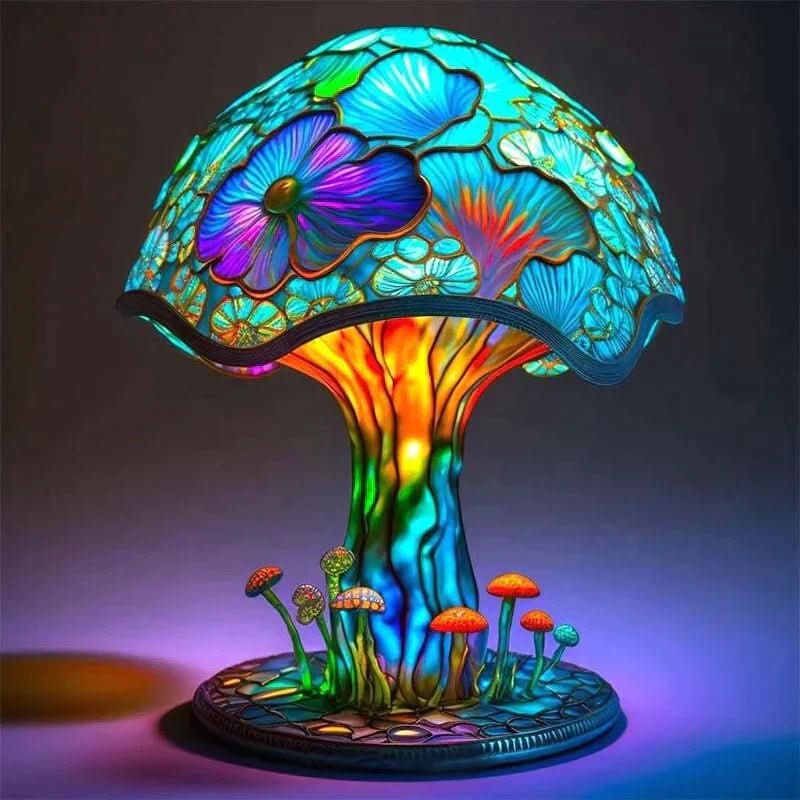 Wireless Glass Table Lamp with Soft Warm Glow - Rechargeable Cordless Mood Light for Bedroom and Dining