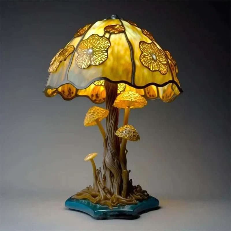 Wireless Glass Table Lamp with Soft Warm Glow - Rechargeable Cordless Mood Light for Bedroom and Dining