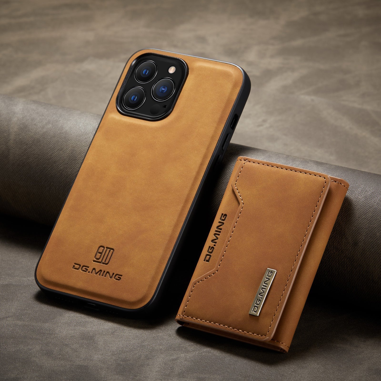 2-in-1 Detachable Leather Wallet Phone Case for iPhone – Magnetic Card Holder Cover with Kickstand