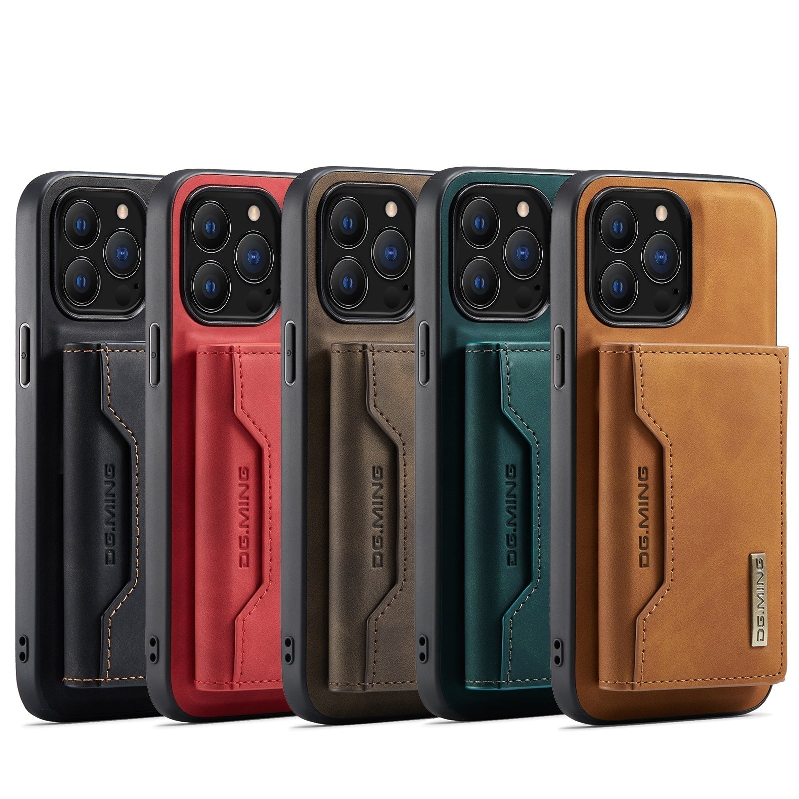 2-in-1 Detachable Leather Wallet Phone Case for iPhone – Magnetic Card Holder Cover with Kickstand
