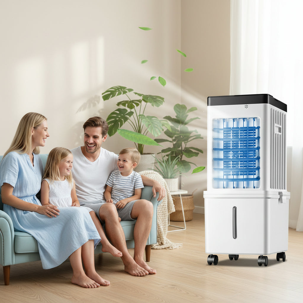 Portable air conditioner side profile